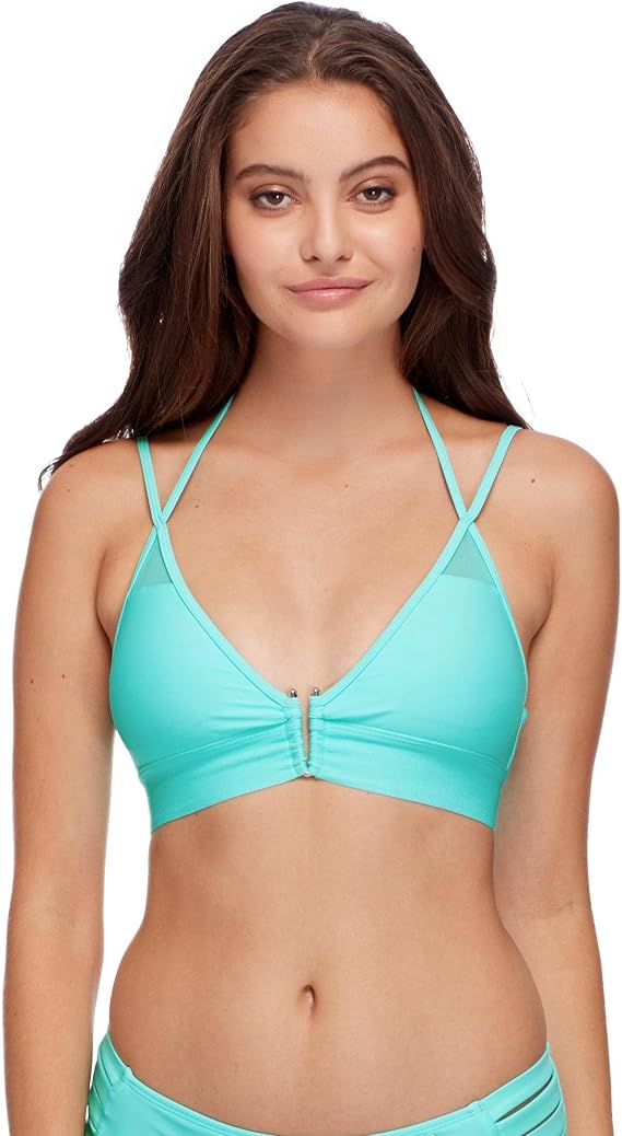 Body Glove Women's Standard Vivienne V-Wire Fixed Triangle Bikini Top Swimsuit