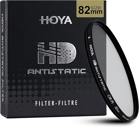 HOYA 82mm HD Antistatic CIR-PL Circular Polarizing Filter for Camera Lens
