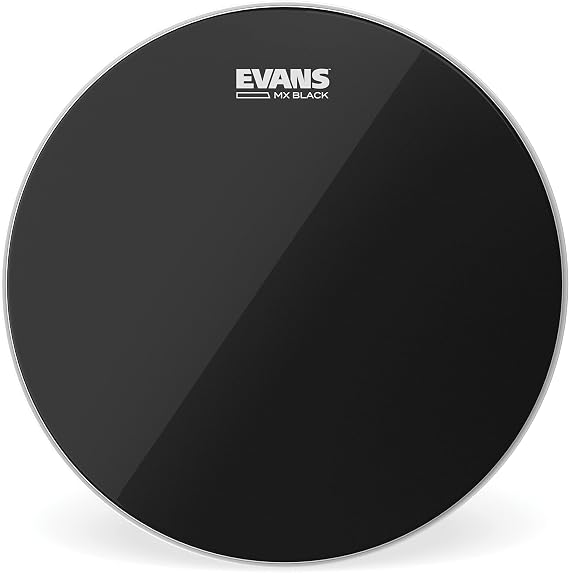Evans MX Black Marching Tenor Drum Head, 6 Inch