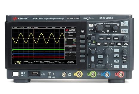 KEYSIGHT DSOX1204G Oscilloscope, 70 MHz, 4 Analog Channels with Functional Generator