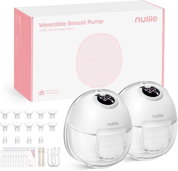 Nuliie S32 Wearable Breast Pump Hands-Free, More Private Electric Pump