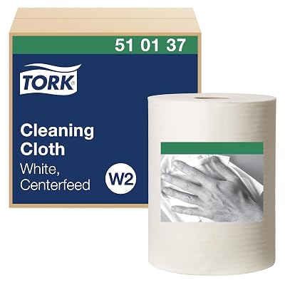 Tork Cleaning Cloth White W2, Reusable, 1 x 500 Cloths, 510137