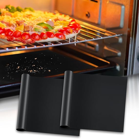 2 Pack Oven Liners for Bottom of Oven, Non-Stick Oven Mats, 16 x 20"