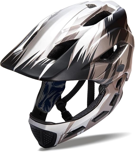 Toddler and Kids Full Face Bike Helmet Girl and Boy BMX