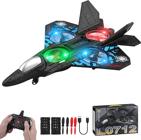 L0712 RC Plane with Auto Hover and 3D Flip, Blue