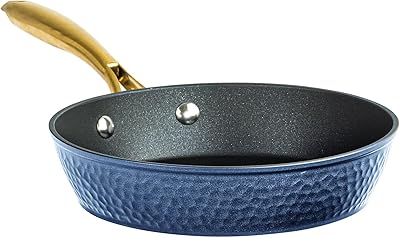 Granitestone 8 Inch Non Stick Frying Pans Nonstick Frying Pan Skillet Nonstick Pan, Non Stick Pan, Induction Pan, Kitchen Pans, Cooking Pan, Ceramic Pan for Cooking, Dishwasher Safe, Navy Blue