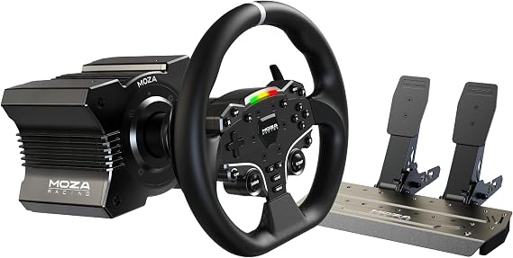 MOZA R5 Direct Drive Hankon Pedal Bundle (2 Pedals (Accelerator + Brake)), Domestic Genuine Product