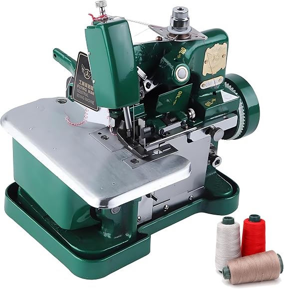 Overlocker Serger, Machine Serger Industrial, with Metal Frame,Overlocker Sewing Machine for Heavy Duty Fabric, for Heavy Duty Fabric Includes Accessories