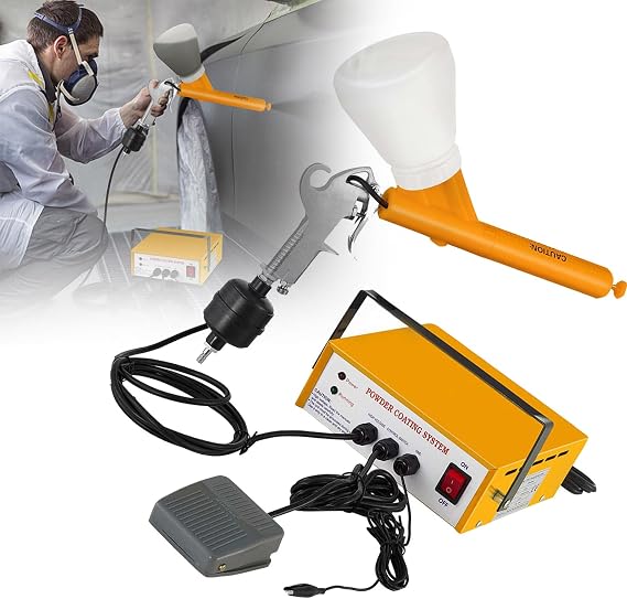 Powder Coating Electrostatic Powder Coating Machine with Control Panel Pump and Spray Gun Paint Equipment for Industries with W/Foot Switch