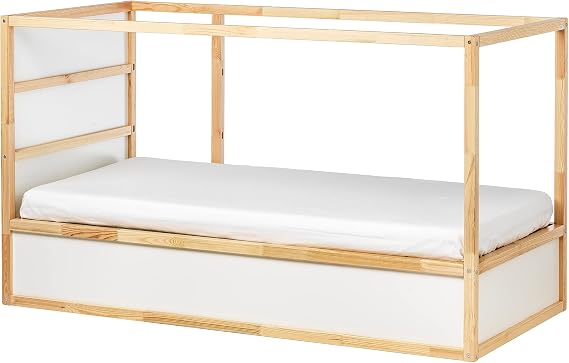 IKEA KURA Reversible Bed, 90x200 cm, White/Pine