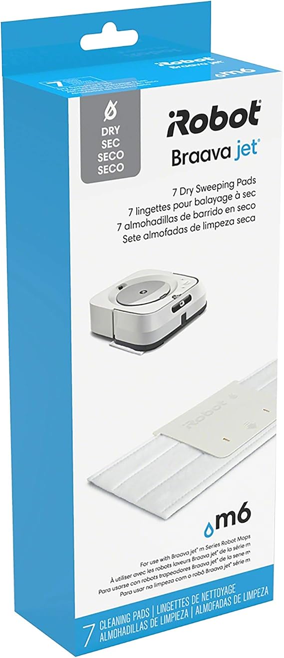 iRobot Authentic Replacement Parts- Braava Jet m Series Dry Sweeping Pads, (7-Pack)