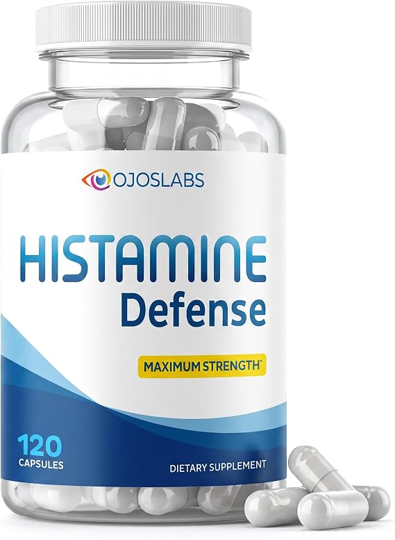 Advanced Histamine Defense - Natural D-Hist Supplement to Block Histamine Intolerance - 120 Capsules