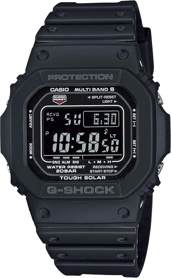 Casio G-Shock Men's Wristwatch GW-M5610U Parallel Import, black/black/white, Military
