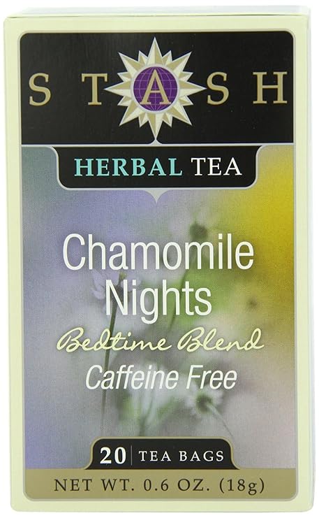 Stash Tea Chamomile Nights Herbal Tea, 20 Count