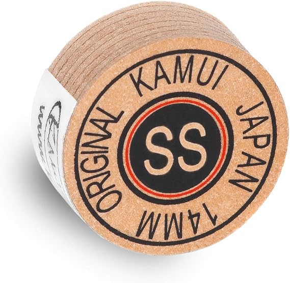 KAMUI Original Laminated Pool Billiard CUE TIP - 1 pc (Super Soft, 14 mm)