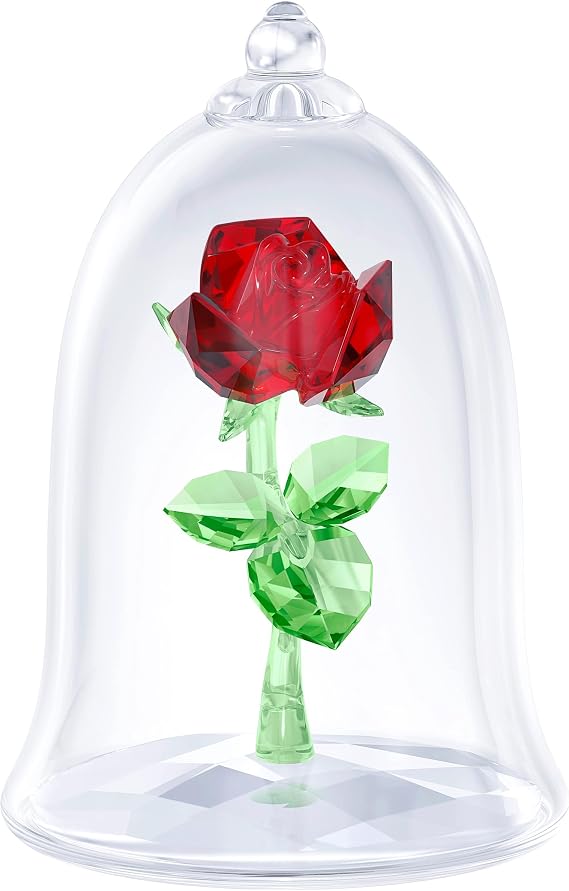 Swarovski Beauty and The Beast Enchanted Rose, Crystal Collectible Figurine