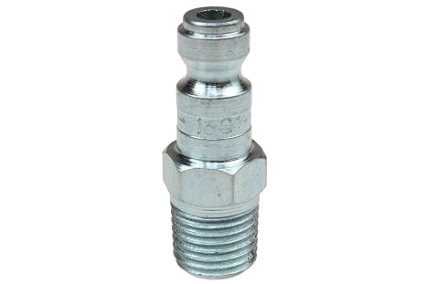 Coilhose Pneumatics 1601 1/4-Inch Body Size, Coilflow Automotive Tru-Flate Interchange Connector, 1/4-Inch NPT, Male