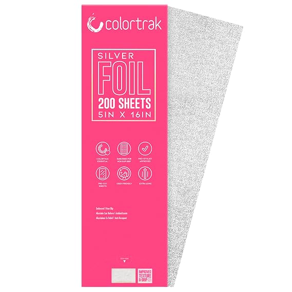 Colortrak Embossed Hair Coloring Foil Sheets, 5" x 16", 100 Per Box