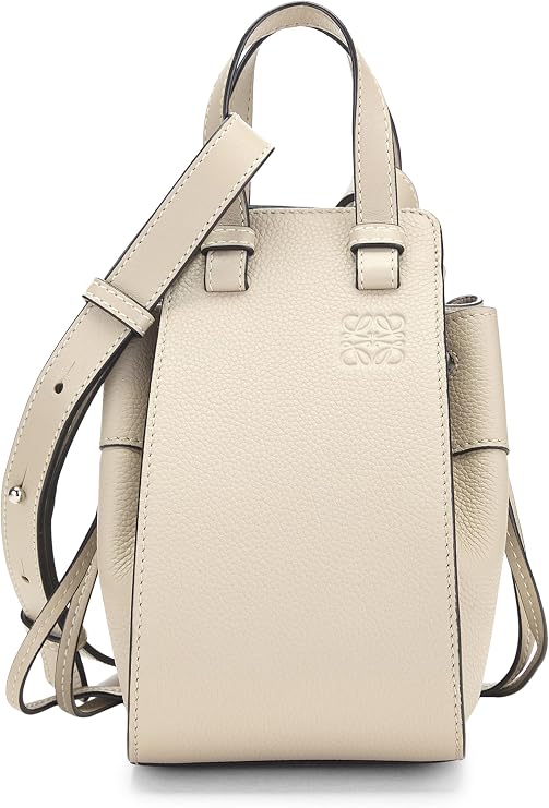 Pre-loved Grey Calfskin Hammock Drawstring Bag Mini, Grey