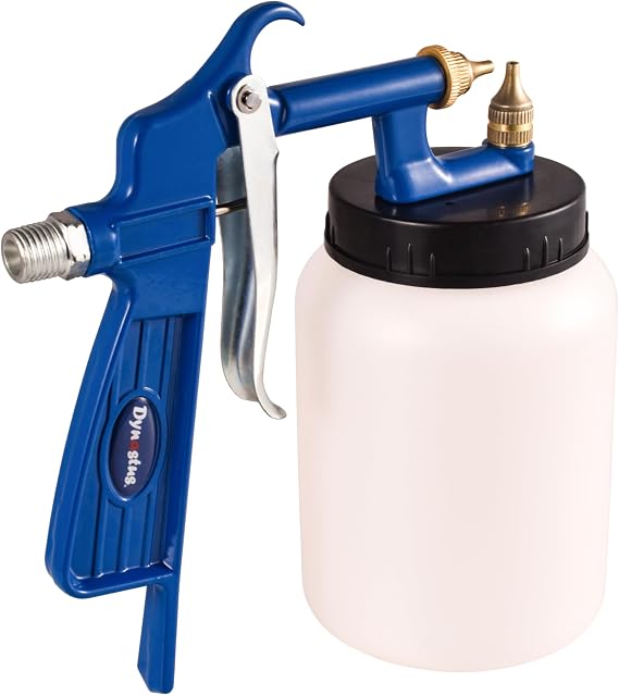 Dynastus Siphon Air Spray Gun for Spraying Oil-Based or Latex Paints, with Filtering and Cleaning Kits