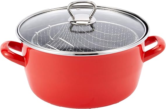 Schäfer Fry Çıtır Kızartma Tenceresi 22 cm, Kırmızı