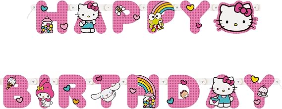 Unique Hello Kitty Jointed Banner, Events and Party Supplies
