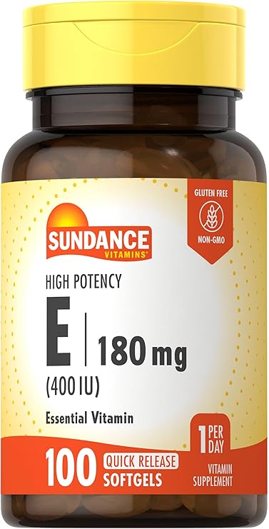Sundance Vitamin E 180mg (400 IU) | 100 Quick Release Softgels