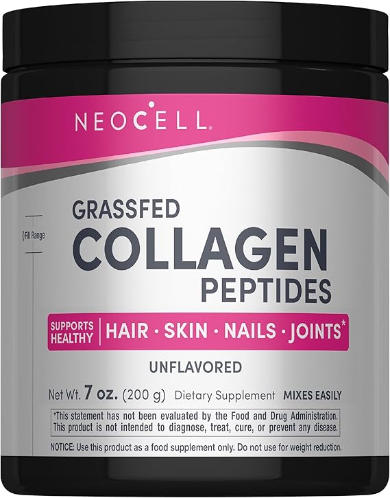 NeoCell Grassfed Collagen Peptides Powder | 7 oz | Unflavored