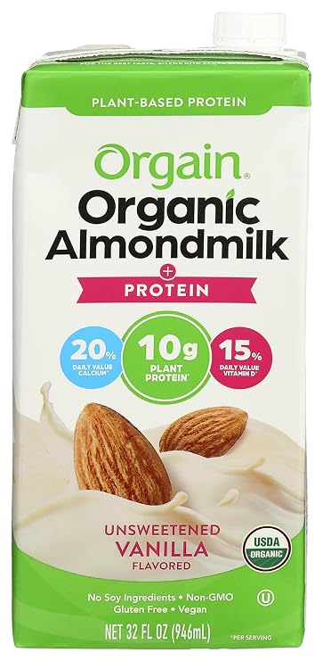 Orgain Milk Almond Organic Unsweetened, 32 oz