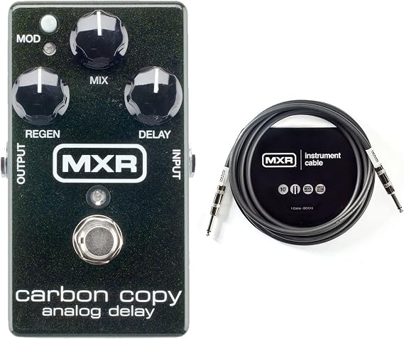 MXR M-169 Carbon Copy Analog Delay Bundle W/MXR 10ft Instrument Cable