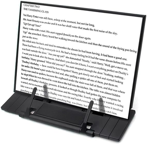Barelove Desktop Document Book Holder, Metal Foldable Reading Rest Book Stand Easel with 7 Adjustable Positions and Paper Page Clip, Great for iPad Laptop Cookbook Textbooks Tablet Music Sheet Recipe