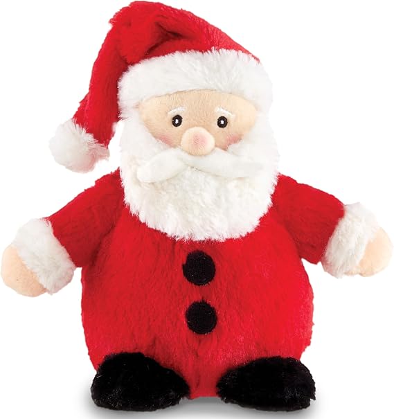 Bearington Nick Santa Claus Christmas Stuffed Plush - 6" Soft Christmas Stuffies for Kids with Red and White Hat, Soft Fur, and Weighted Bottom - Poseable Holiday Plush Toy - Gift for Teens and Kids