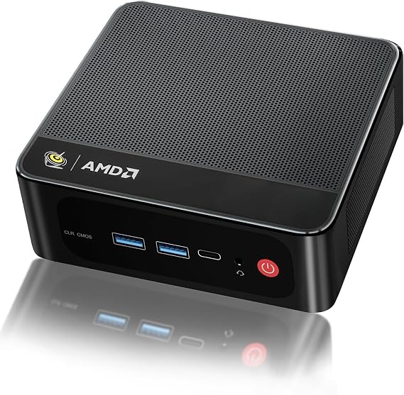 Beelink SER5 Mini PC,AMD Ryzen 5 5500U(6C/12T,up to 4.0 GHz),Mini Computer 16GB DDR4 RAM 480GB M.2 2280 SSD Graphics 7core 1800MHz,Support 4K Triple Display/HDMI+DP+Type-C/Wifi6/BT5.4