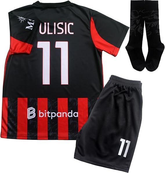 Pulisic #11 Home/Away 25/26 Limited Edition Kids Soccer Jersey Kit with Shorts/Socks Set Youth Sizes