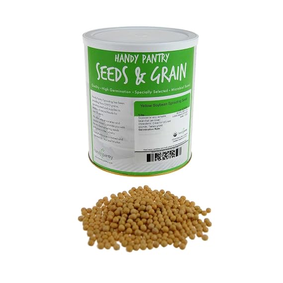 Handy Pantry Certified Organic Dried Yellow Soybeans 5 Lb Perfect Use Soy