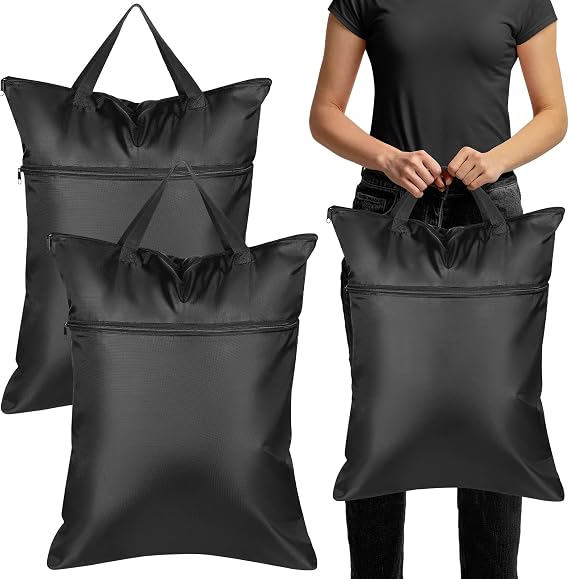 Kingdder 2 Pack Travel Laundry Bag 18" x 23" Wet Bag for Dirty Clothes Swim