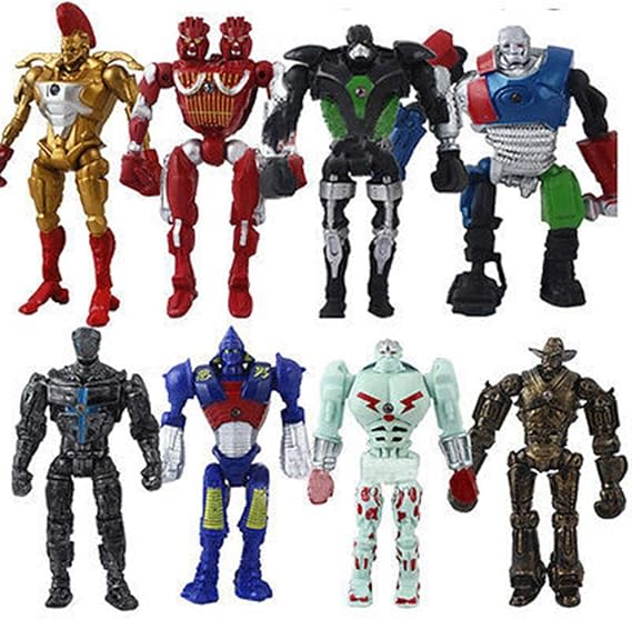 Fortitude - 8x Real Steel Atom Midas Noisey Boy Zeus 13cm PVC Action Figure Set by Fortitude