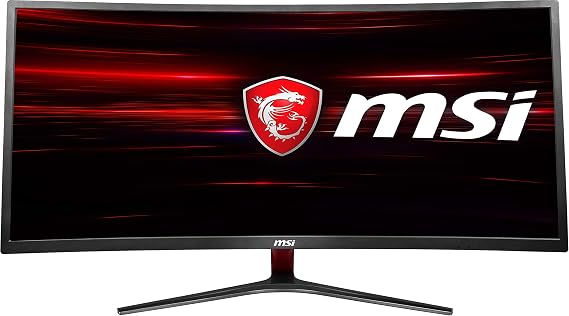 MSI Optix MAG341CQ Curved 34" Gaming Monitor UWQHD Compatible Ultra Wide 3440 x 1440 MN414