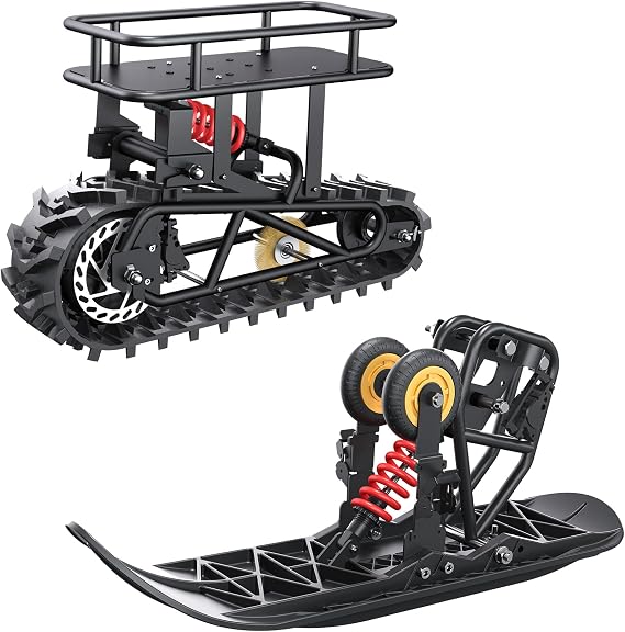 Bootime RT1 Dirt Bike into Snow Bike Conversion Kit for GT73 Pro & GT54 Pro Front Ski & Rear Track System, Heavy-Duty Suspension, Snow Riding Upgrade