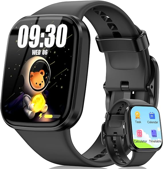 Smart Watch for Kids No APP/Phone Needed, HD Touch Screen Fitness Tracker with Heart Rate, Sleep Monitor, IP68 Waterproof Smartwatches with Pedometer, Alarm Clock, Gifts for Kids Ages 4-12 (Purple)