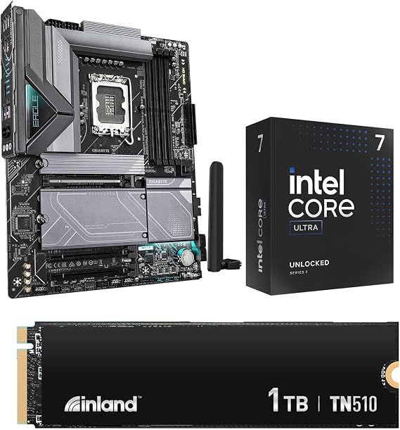 Micro Center 3 in 1 Combo: Core Ultra 7 265K CPU+Gigabyte Z890 Eagle WiFi7 mobo+Inland TN510 1TB M.2 SSD