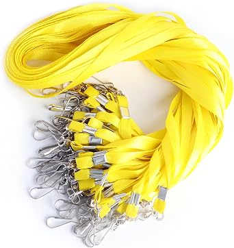 LIONSOUL Lanyards Bulk with Swivel Hook for ID Badges, Durable Polyester Strap, Comfortable for Adults and Kids