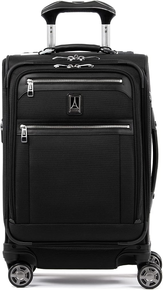 Travelpro Platinum Elite Softside Expandable Spinner Wheel Luggage, Shadow Black, Carry-On 20-Inch, Platinum Elite Softside Expandable Spinner Wheel Luggage