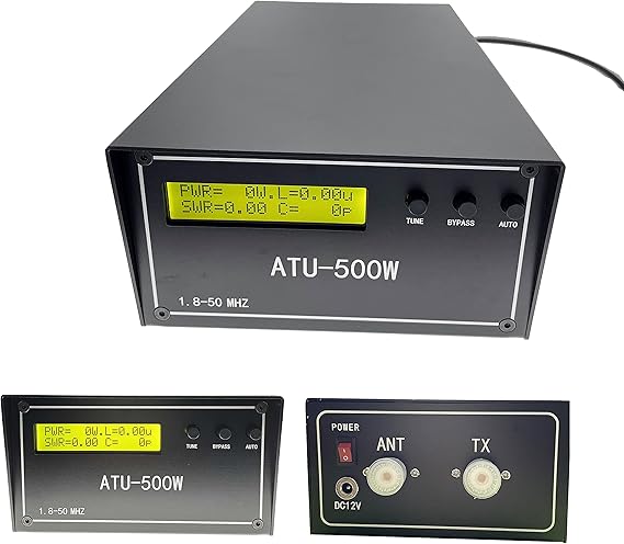 MALAHIT ATU-100 Upgraded ATU-500W ATU500 Automatic Antenna Tuner (ATU-500W by N7DDC) Tuning Range 10W-500W Assembled with case Box