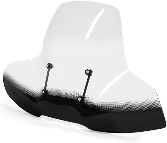 HECASA ATV Windshield Compatible with Polaris Arctic Cat Honda Yamaha Can-Am Kawasaki Harley Motorcycle Windscreen W/Hand-Guard