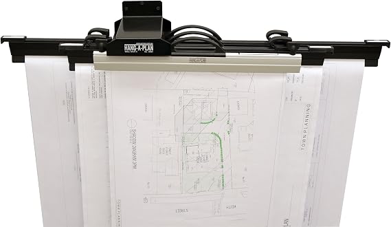 Arnos Hang-A-Plan Universal Wall Rack for 5 Hang-A-Plan Binders A2-A1-A0