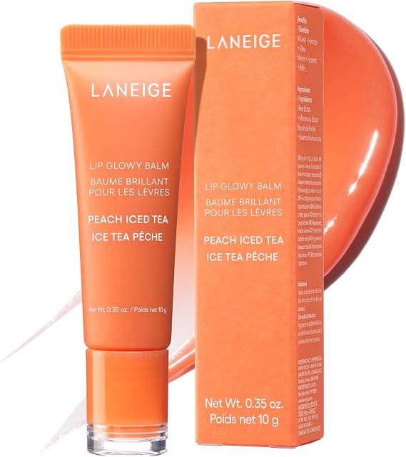 LANEIGE Lip Glowing Balm Peach Iced Tea 10g Lip Cream Lip Mask Lip Balm Lip Pack Moisturizing Korea