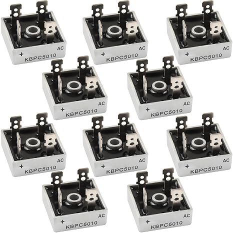 10PCS KBPC5010 50A 1000V Silicon Bridge Rectifier Diodes