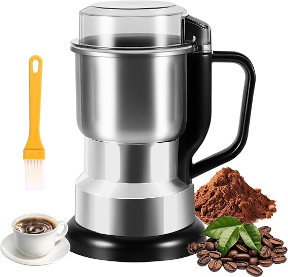 300W Electric Coffee Grinder 8Blade Stainless Steel Grinder Fast Grinding