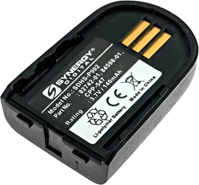 Synergy Digital Wireless Headset Battery, Compatible with Savi WH500 Wireless Headset, Li-Pol, 3.7V, 140 mAh Ultra High Capacity, Compatible with 82742-01 Battery